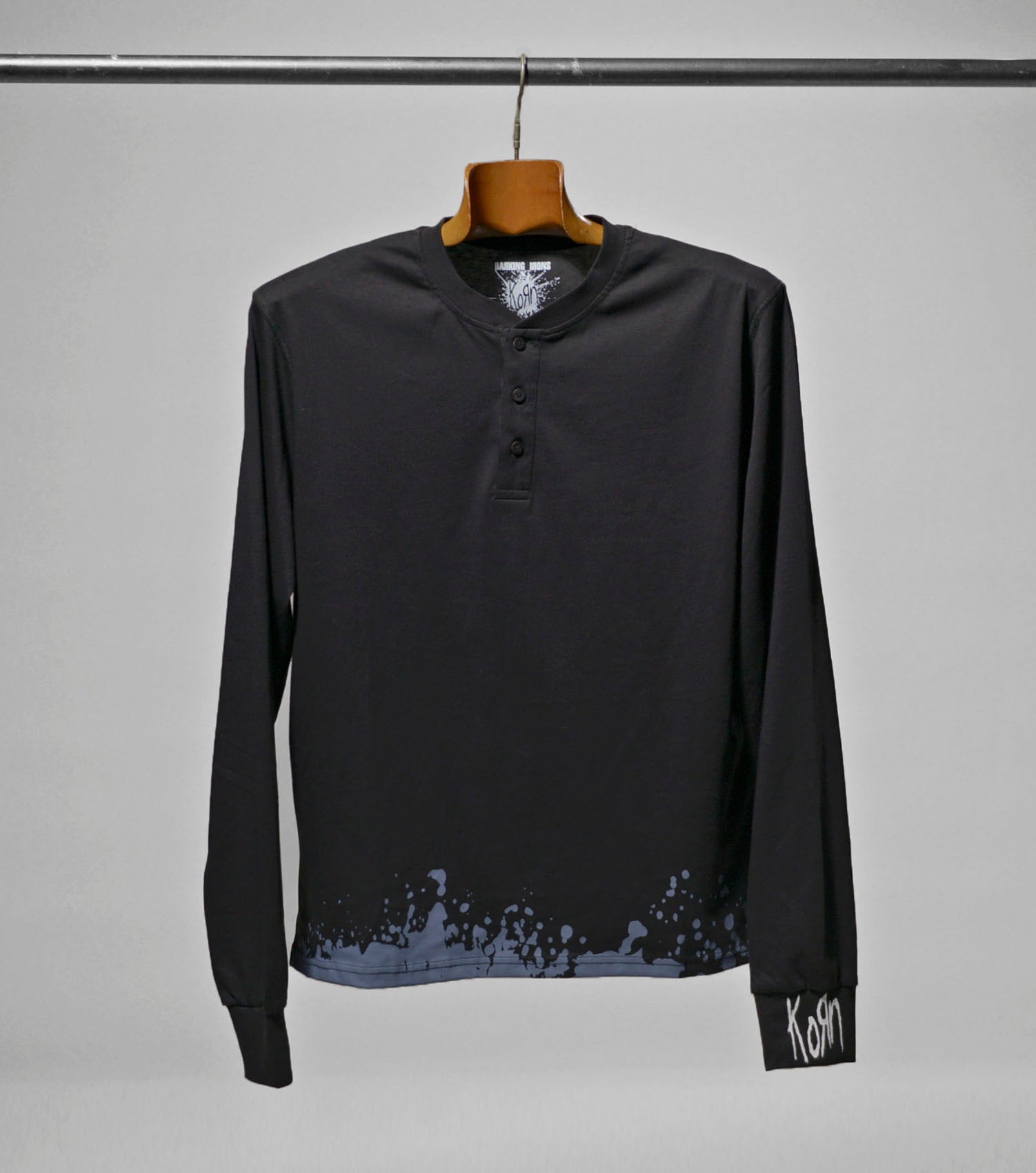 Korn Forgotten Henley (Black Splatter)
