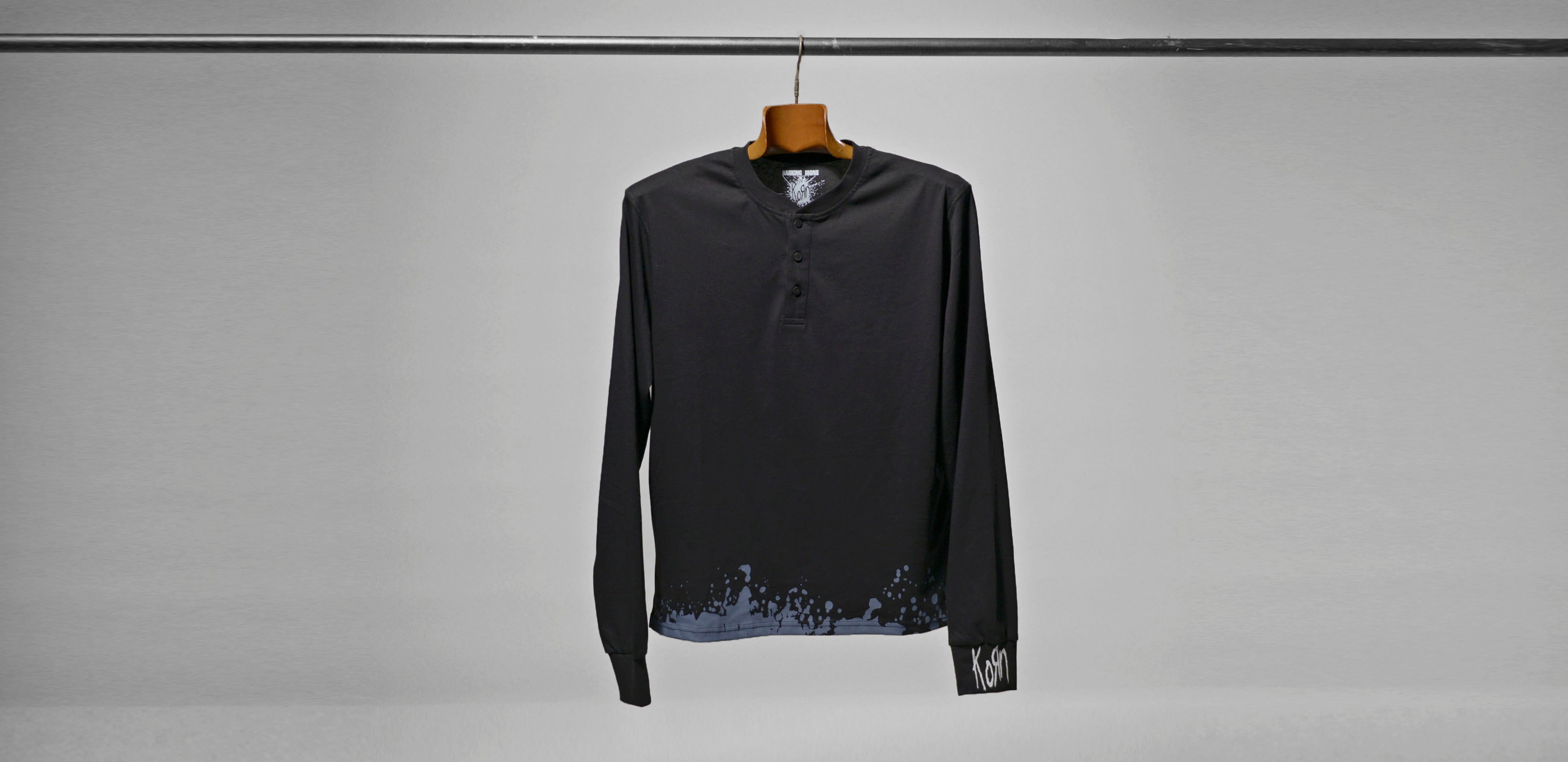 Korn Forgotten Henley (Black Splatter)