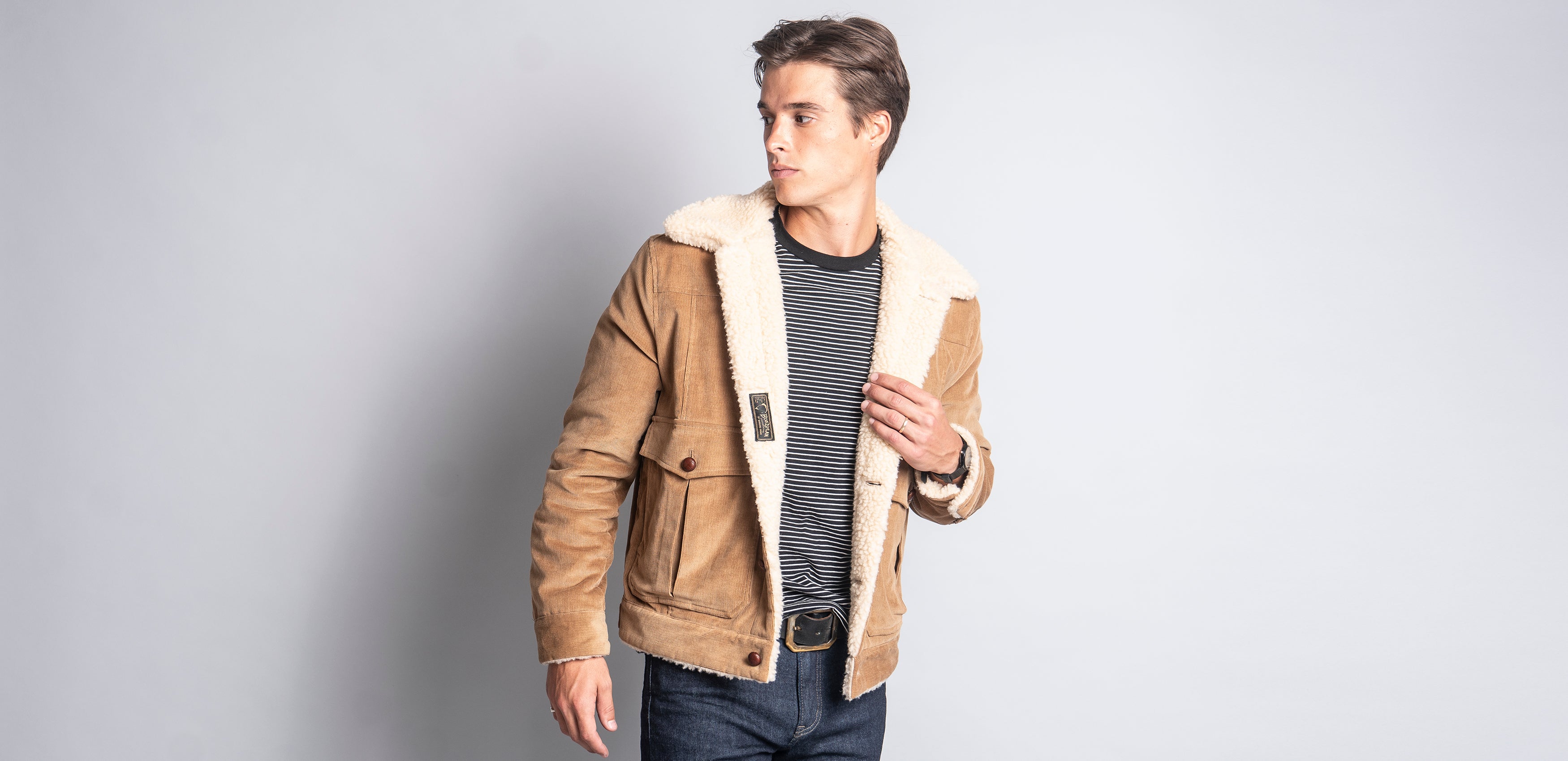 Village Corduroy Bomber (Camel)