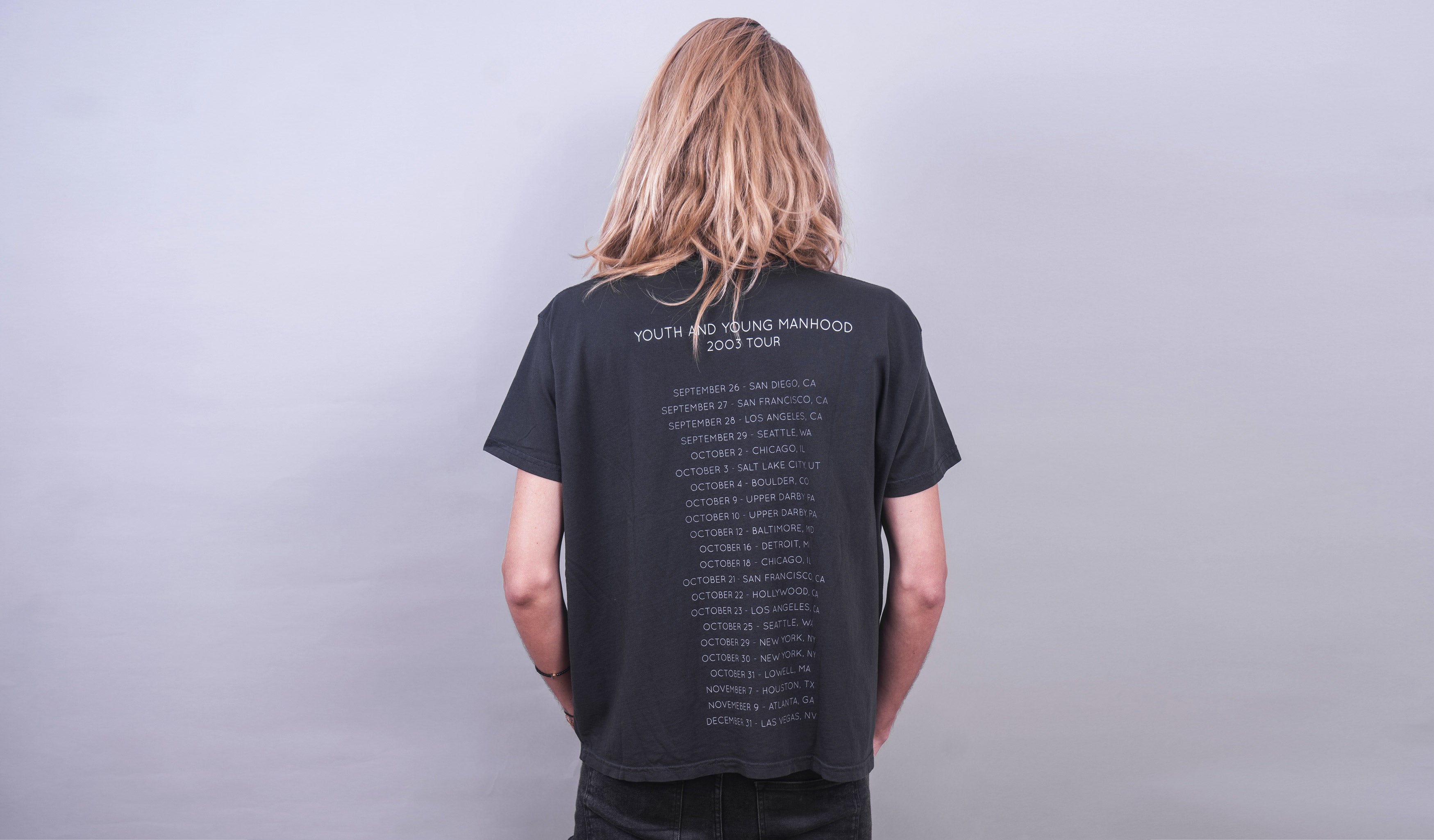 Kings of Leon - 2003 tour back (Faded Black)