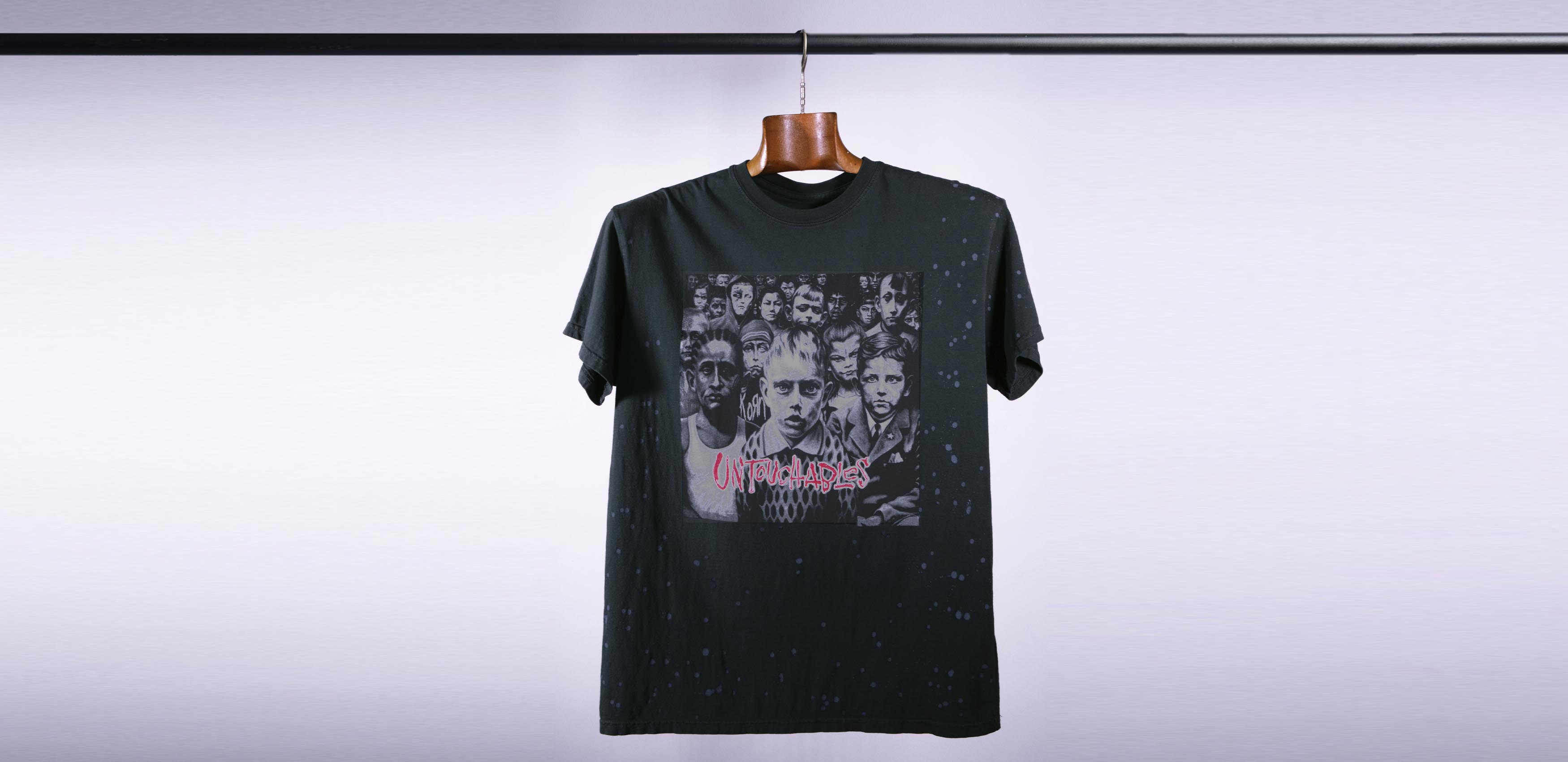 Korn Untouchables 20th Anniversary Tee (Splattered Black)