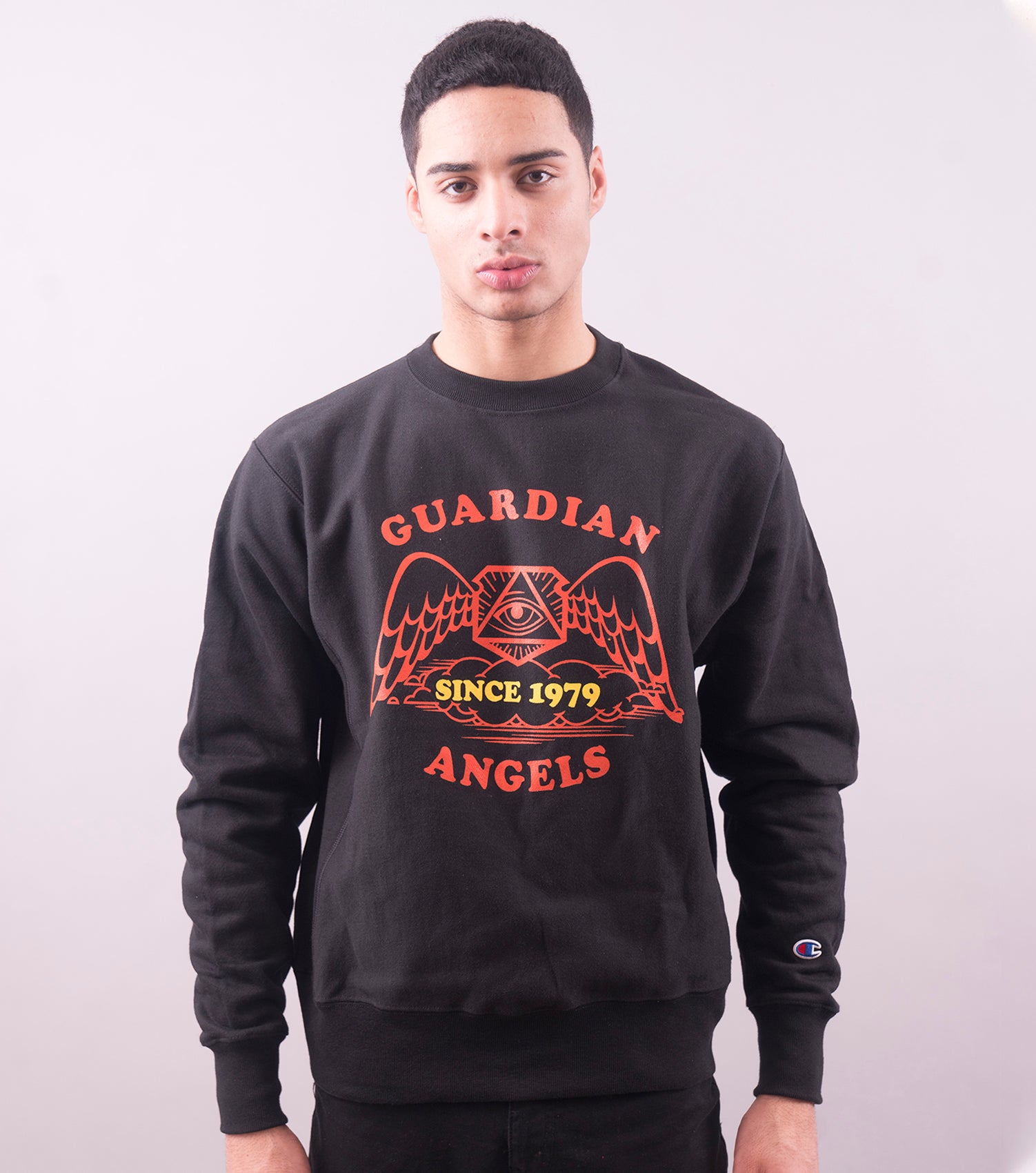 Vintage Guardian Angels Sweatshirt (Black)