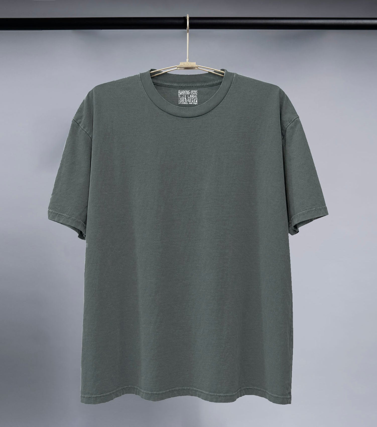 Heavyweight Wide Body Tee (Stone Green)