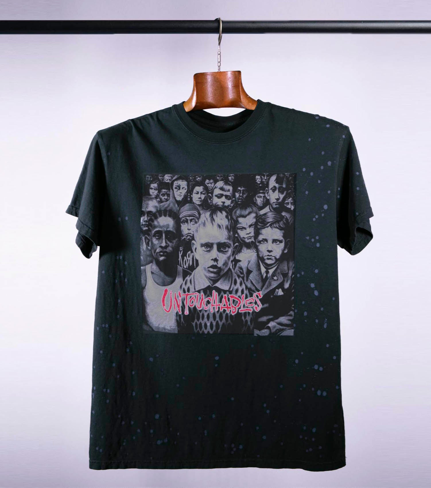 Korn Untouchables 20th Anniversary Tee (Splattered Black)